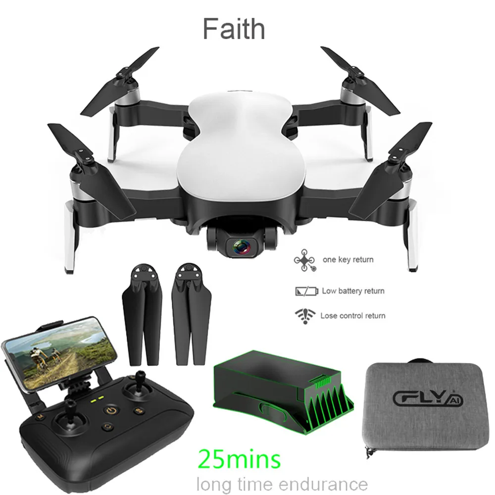 

best selling 2019 products Faith GPS Drone 5G WiFi FPV 1080P HD Camera Brushless OpticalFlow RC Quadcopter for wearable devices