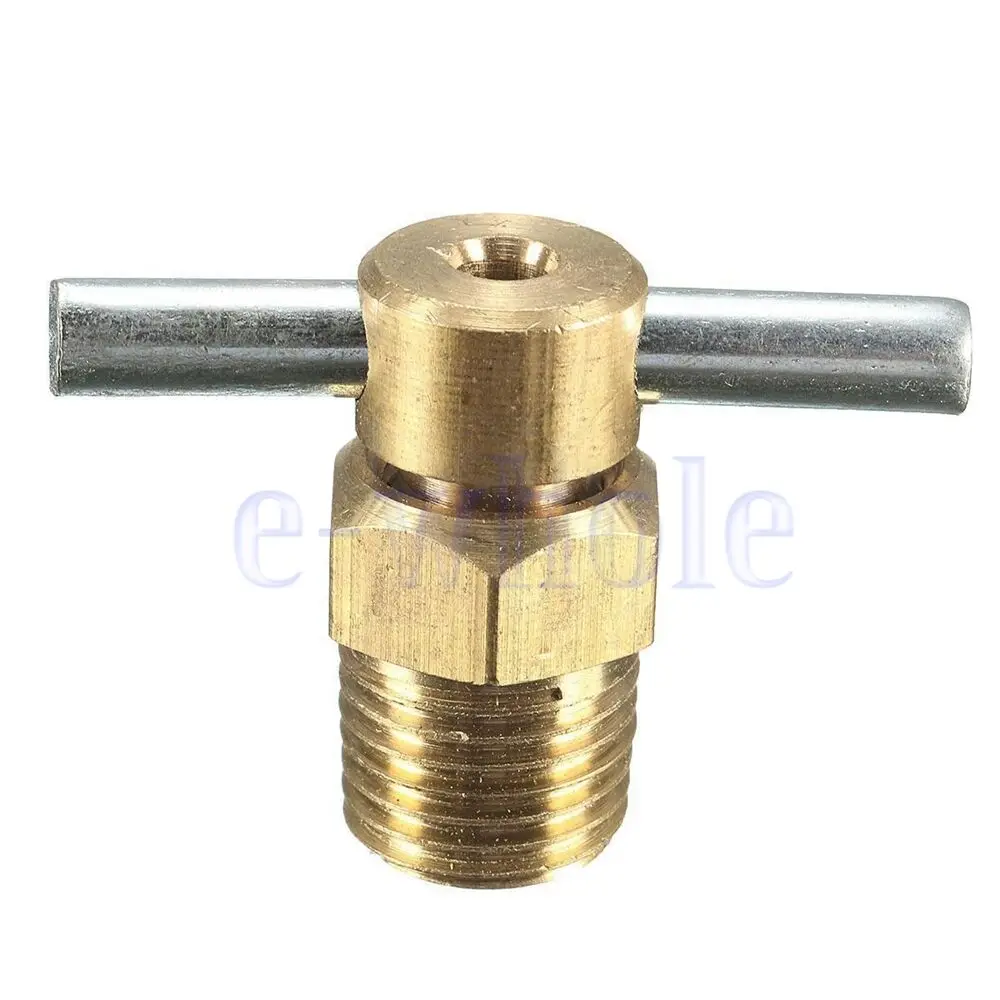 

1/4'' NPT Petcock Water Drain Valve For Air Compressor Tank Replacement Part Easy To Use Durable HG3155