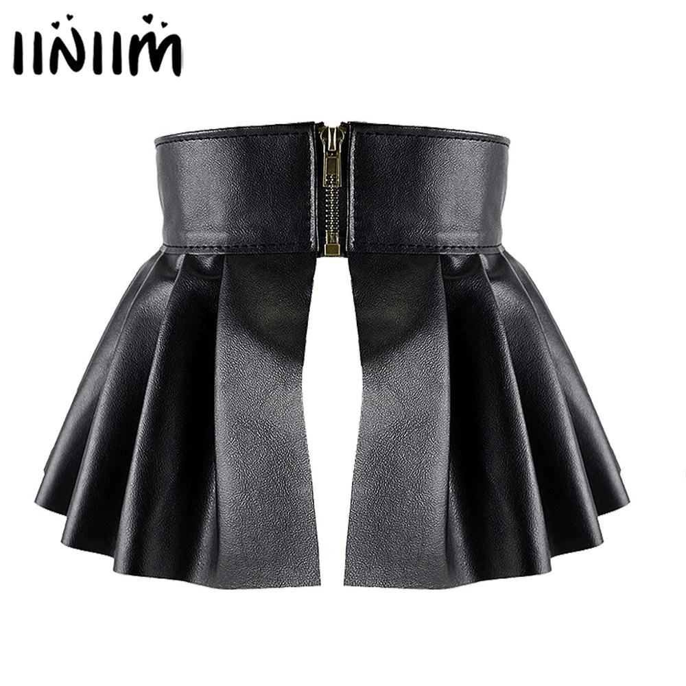 Womens leather pleated skirt Clearance
