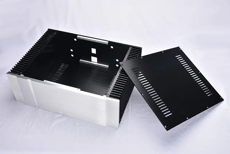 4312 пройти CNC все алюминиевый корпус шасси в корпусе коробка для DIY аудио усилитель мощности