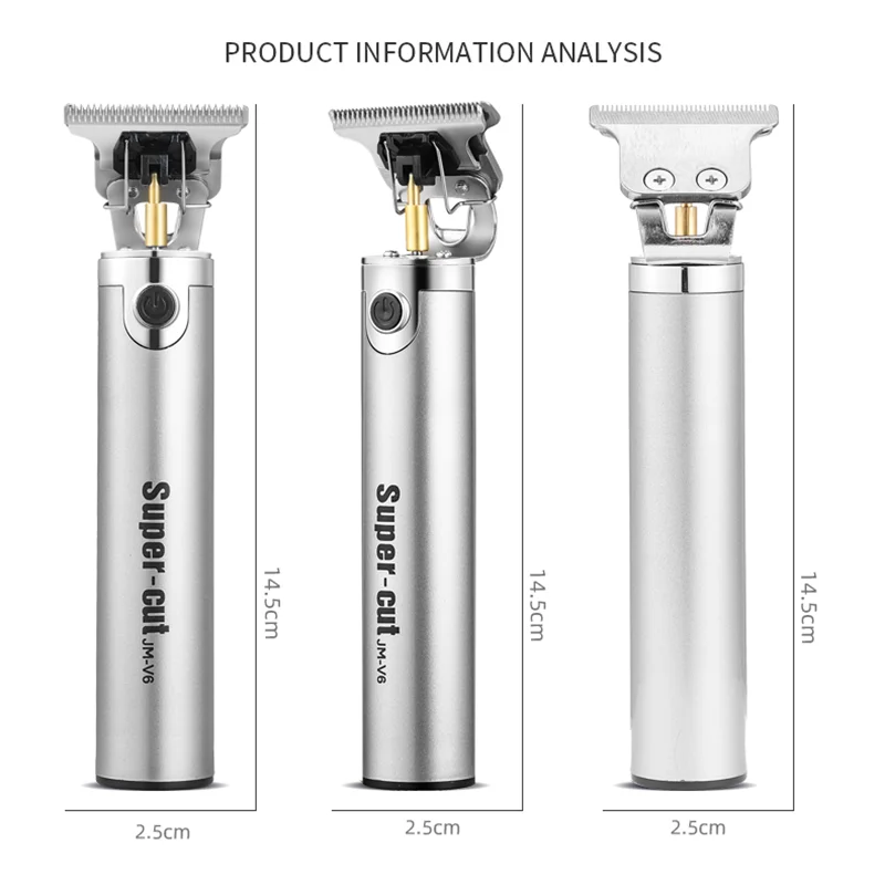 Cablu electric fără fir tuns pentru barbă pentru bărbați îngrijire păr tuns frizerie păr tăietor mașină reîncărcabilă_voghion.com