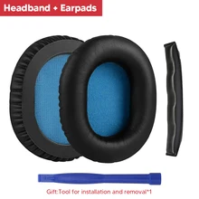  HD8 Ear Pads Replacement Protein Leather Memory Foam Earpads for Sennheiser HD8/HD 8 DJ/HD6 MIX/HD 6/HD7 DJ /HD7 Headphones 