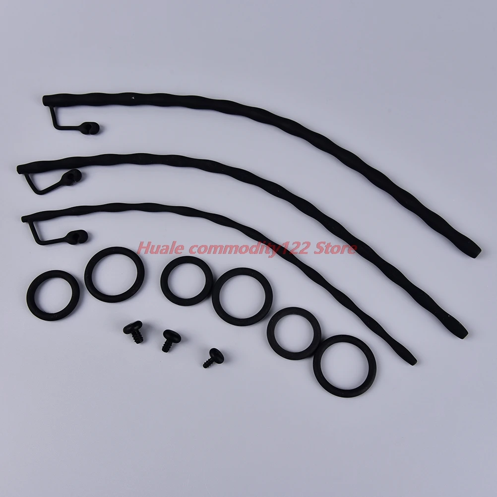 Black Urethral Dilators Catheters Urethra Training Penis Plug Sex Toys for Men Silicone Sex Sounds Sex Products