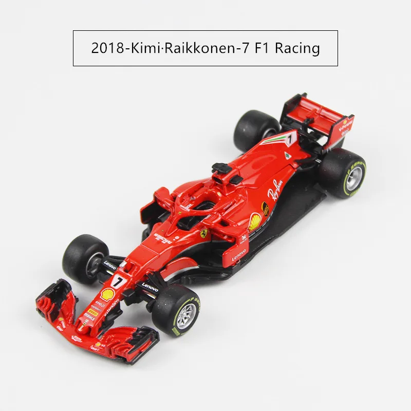 Bburago 1:43 Ferrari F1 12 стиль имитация сплава супер игрушка модель автомобиля для с рулевым колесом управления переднего колеса рулевого управления - Цвет: 2018-Ferrari-7