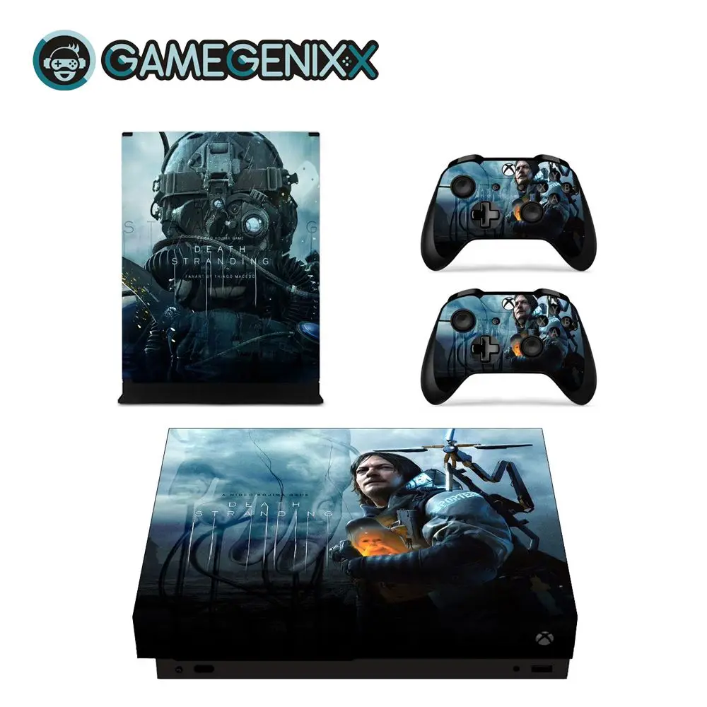 Death Stranding Защитная виниловая наклейка GAMEGENIXX для консоли Xbox One X и 2 контроллеров-Death Stranding - Цвет: Death Stranding