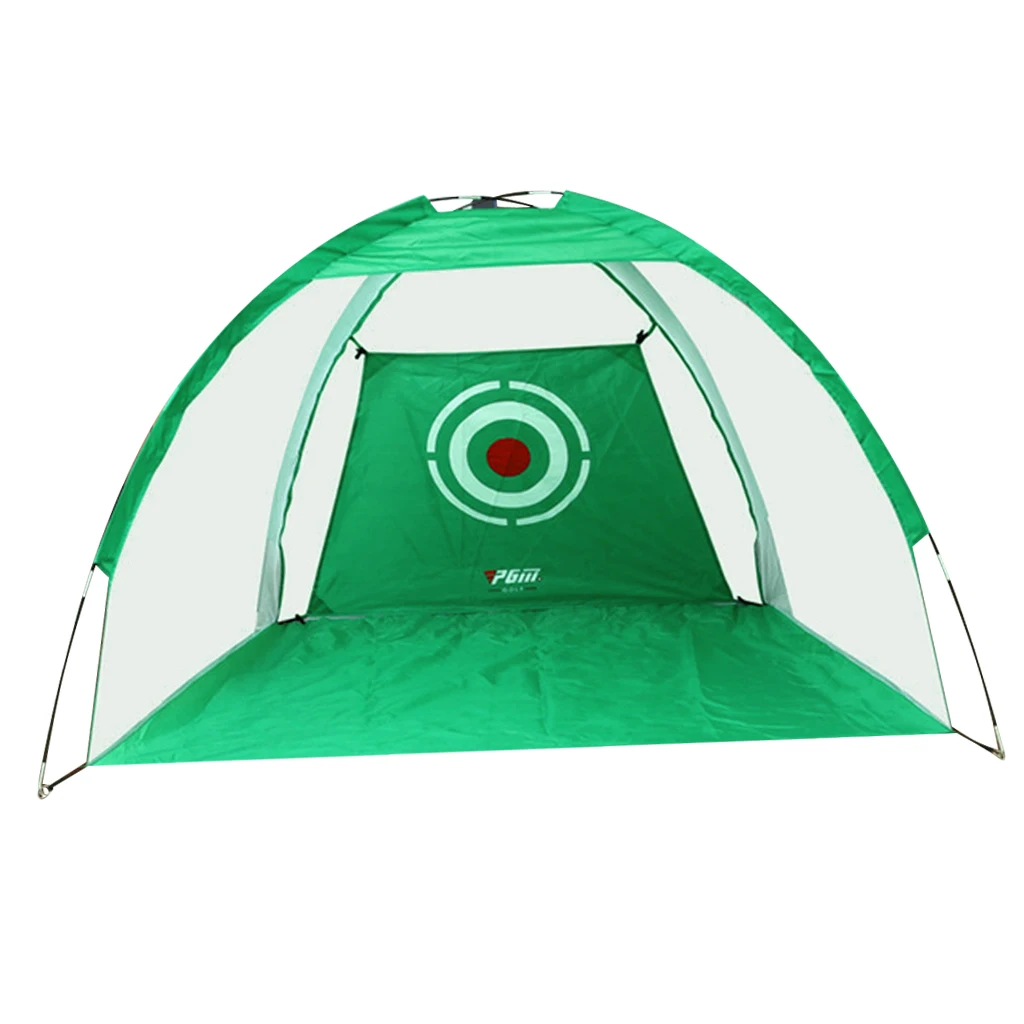 Children Golf Practice Set Putting Mat Chipping Net Carry Bag Included Green