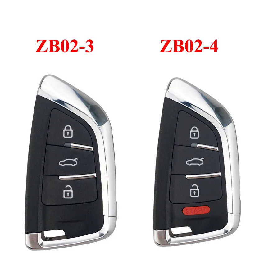 

5pcs KD ZB Smart Key ZB02-3 ZB02-4 3 button 4 button Keyless go Remote Car Key Remote for KD for BMW style for KD-x2