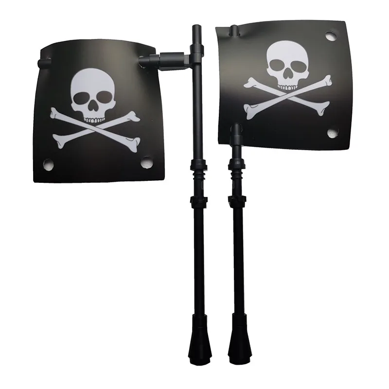 Large Pirate Flag for Sea Adventures - Corsair Rock Island Refuge Building Block Figure