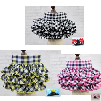 

lattice Dress for Dog Pet Clothes Dress Sweety Princess Pet Accessories Teddy Puppy Wedding Dresses Dog Small Medium Dogs