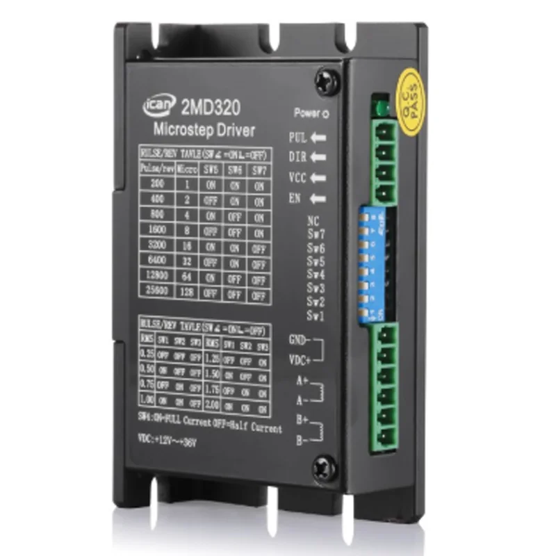 2MD320 2-phase stepper motor 2A digital Microstep driver controller for 28/35/39/42 instead of M415B | Обустройство дома
