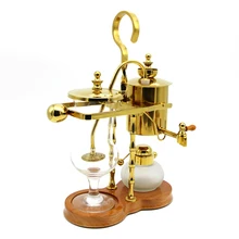 Тип всасывания кофе горшок кипения кофе машина золотой/Серебрянные из нержавеющей стали+ стекло 350x230x375 мм