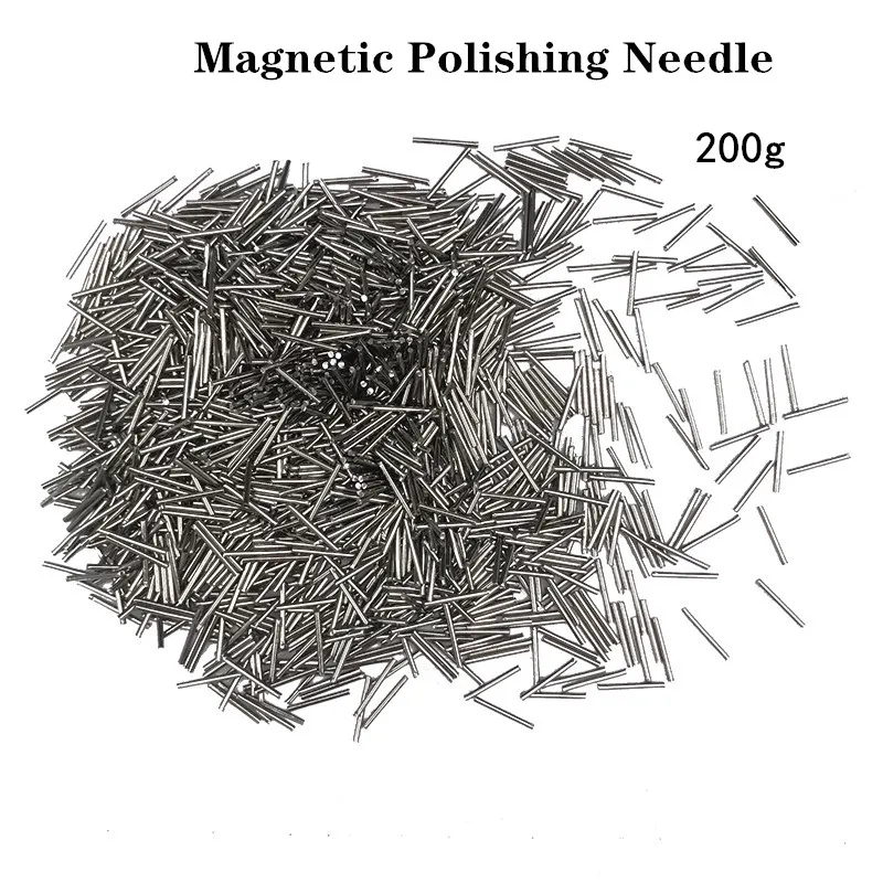 200g Mini Pins Magnetic Rotary Tumbler Accessories Jewelry Polishing Needles Media Stainless Steel Magnetic Polishing Needles