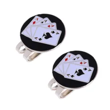 2 шт. мяч для гольфа маркер магнит, заколка на шляпу стильный колпачок клип подарок покер карта