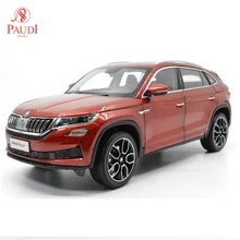 Модель Paudi 1/18 1:18 Масштаб Skoda Kodiaq GT SUV красный литой модельный автомобиль игрушка двери автомобиля открыть