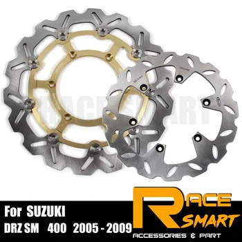 

Motorcycle CNC Front and Rear Brake Disk For SUZUKI DRZ SM 400 2005 - 2009 Floating Motorcycles Brake Disc Rotors 2006 2007 2008