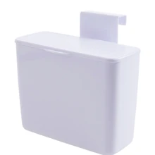 Многофункциональные двери шкафа Висячие с коробка для хранения с крышкой кухня мусорное ведро ванная комната косметический организовать контейнер Настольный ящик для мусора