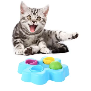 

Educational cat Toys Flower Design Feeder-Non-slip Dog Cat Bowl Puppy Food Dispenser Pet Training Toys Games Plate