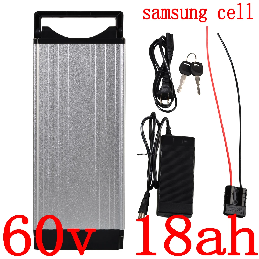 60V 18AH Lithium Battery Pack 13Ah 15Ah 18Ah electric Bicycle 1500W 2000W 2500W Scooter use samsung cell | Спорт и развлечения