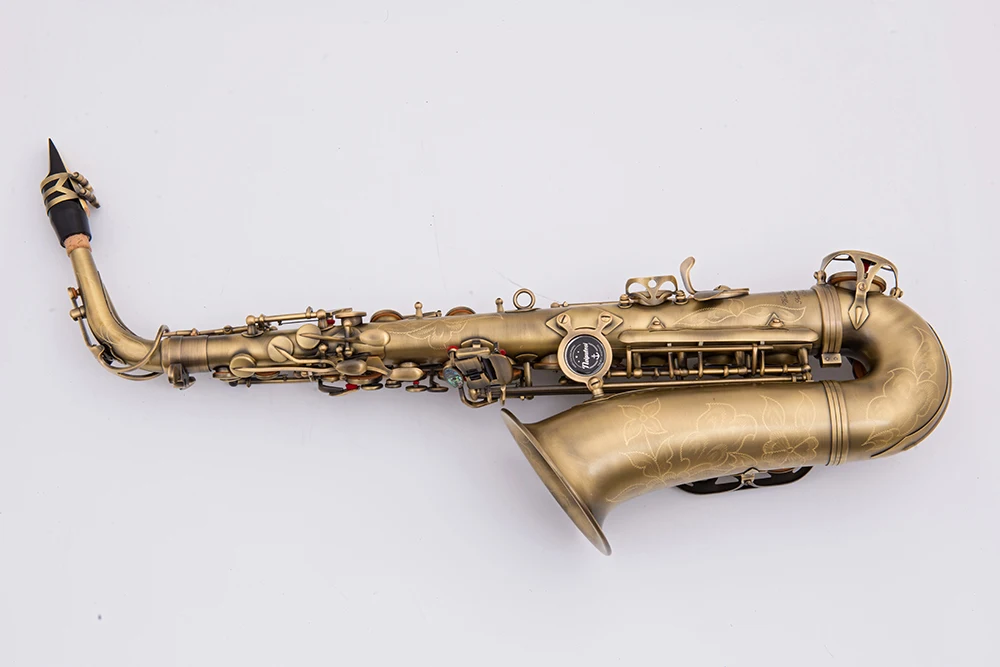 Винтажный песочный золотой ключ NAIPUTESI NT-802, альт-саксофон, античный медный альт-саксофон с пряжкой, принимаем OEM