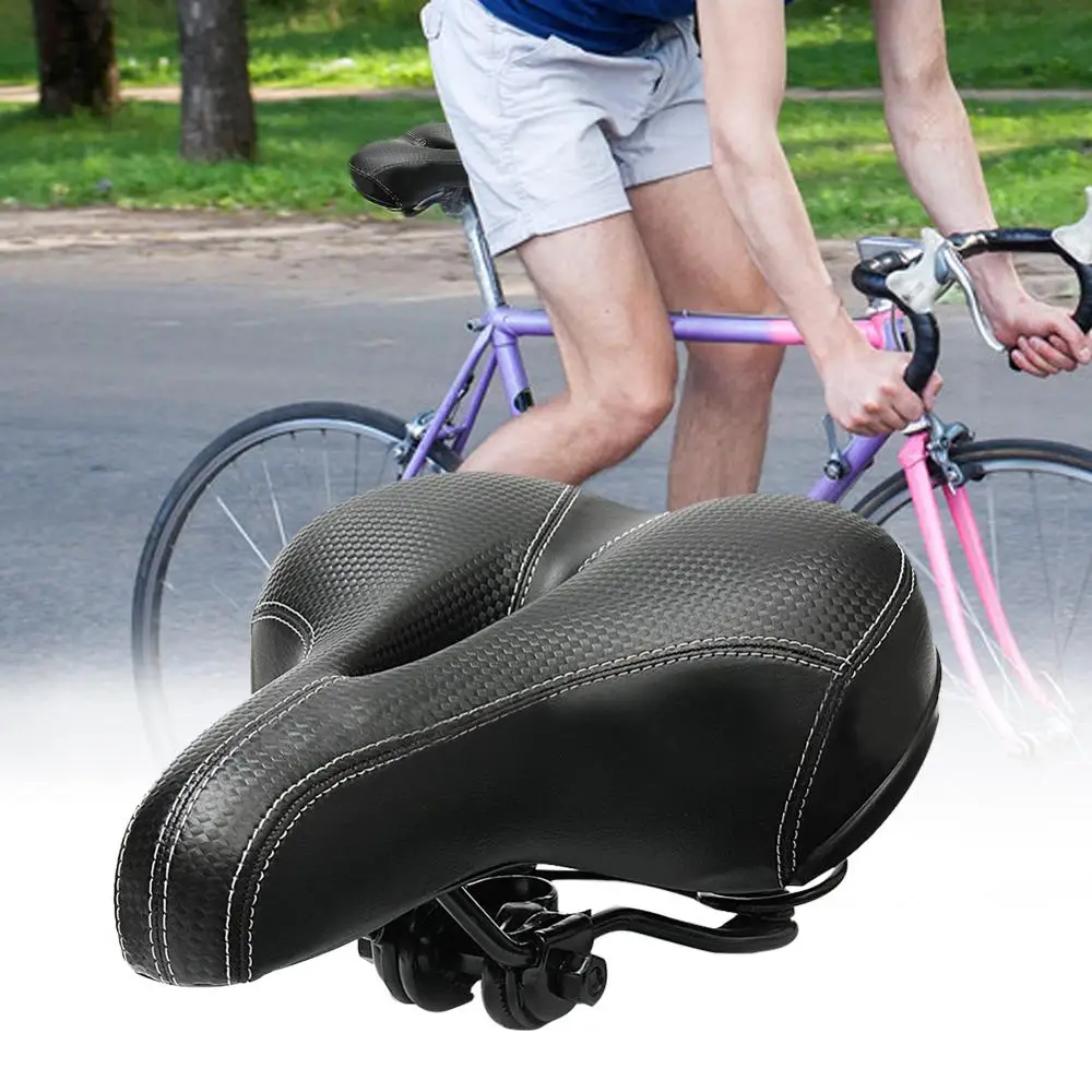 

Bicycle Saddle Mountain Road Bike Wide Padded Comfortable Cushion Fitting Riding Equipment Soft Pad Comfort Cushion Thicken