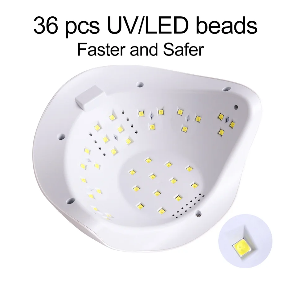 54 Вт 36LED лампа для маникюра УФ-гель Сушилка для ногтей ЖК-дисплей 10 s/30 s/60 s умная память инструменты для нейл-арта LASUNX/SunX7Plus