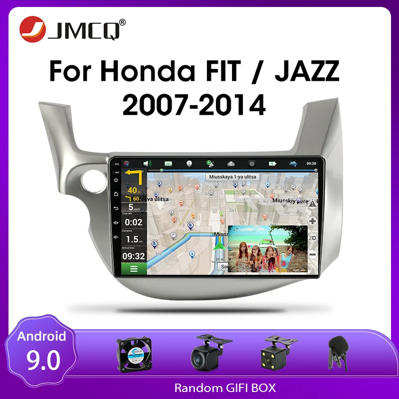 

JMCQ Android 9.0 Car Radio For HONDA FIT JAZZ 2007-2013 Multimedia Video Player 2 din Mirror Connection Split Screen Head unit