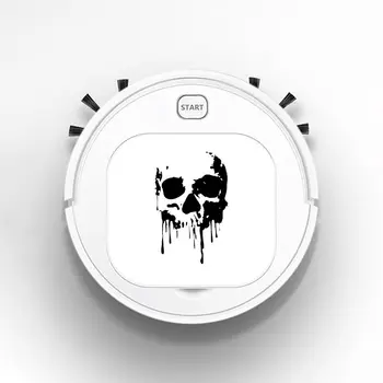 

1800Pa USB Smart Robot Rechargeable 3 in 1 Auto Smart Robot Strong Suction Sweeper Vacuum Cleaners Bloody Drip Skull
