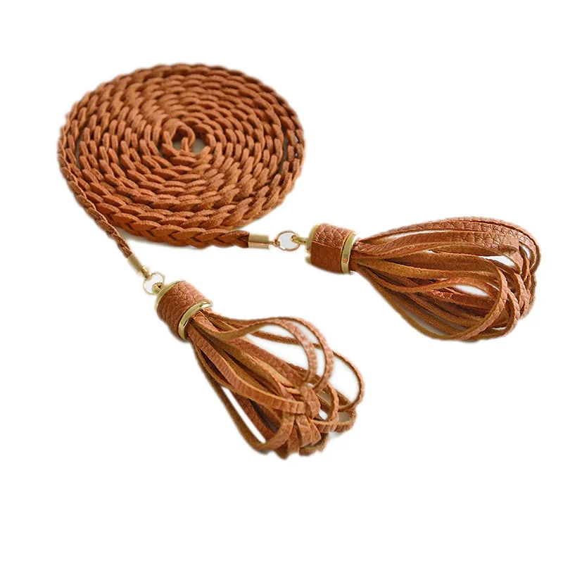 

Hot Selling New Style Korean-style Fashion WOMEN'S Decorative Chain Belt Women's Tassled Thin Belt Casual Auxiliary Bracing