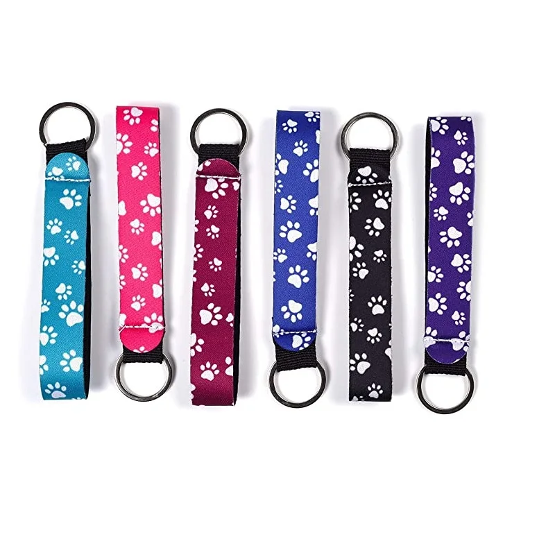 6PCS Neopren Armband Keychain zu Spiel Chapstick Halter Keychain, Hand Handgelenk Lanyard Keychain für Mädchen/Frauen – Detail 4