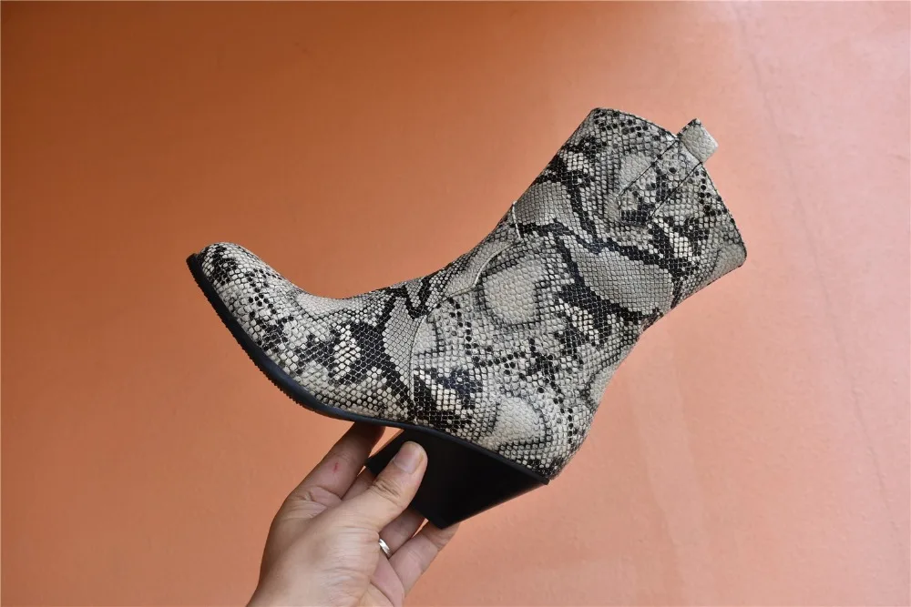 CDPUNDARI/женские ковбойские ботинки на высоком каблуке; ботильоны в западном стиле; женская зимняя обувь; женские сапоги для верховой езды