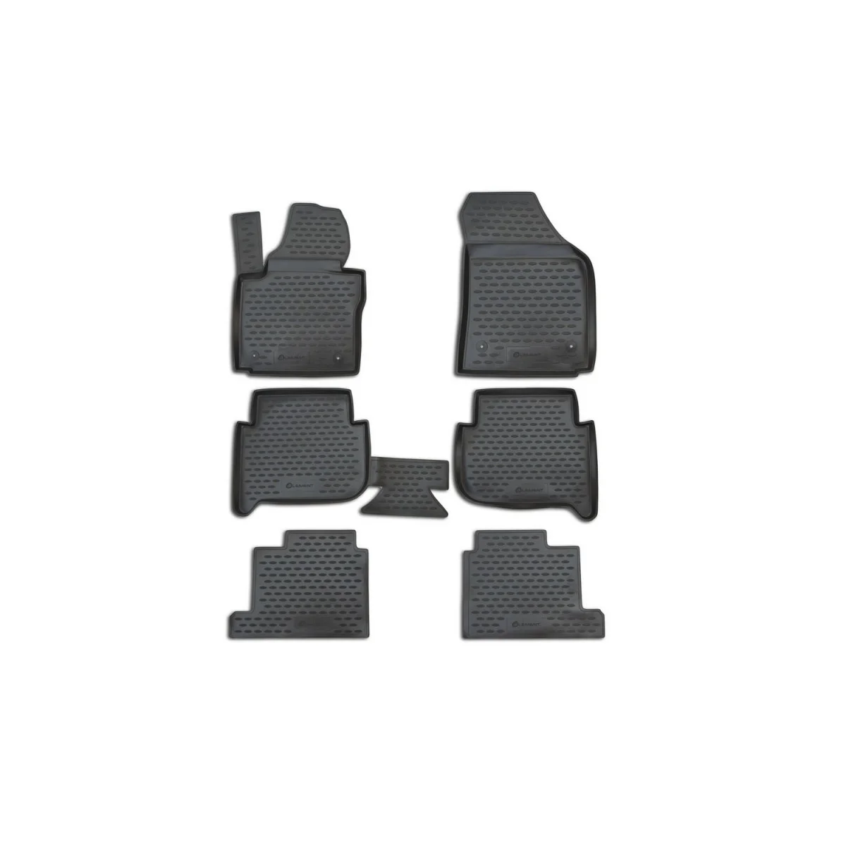 Коврики в салон vw touran(i) 2003-2010,(ii) 2010-, 7 мест., 6 шт