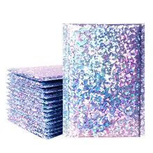 Speedy mail – enveloppes de courrier en aluminium argenté, sacs de courrier étanches, rembourrées, 50 pièces