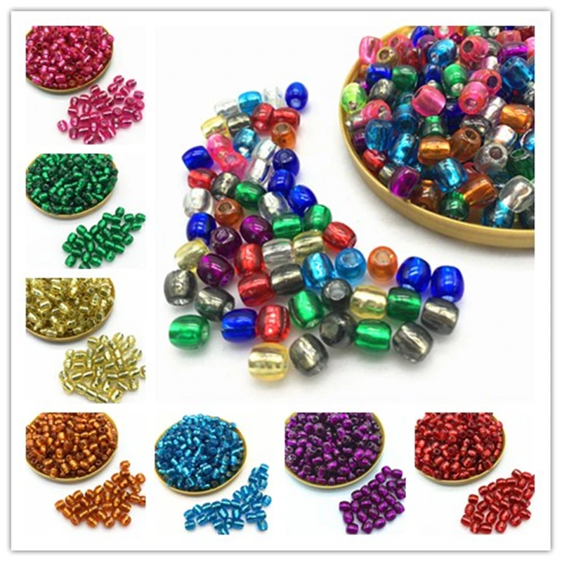 100pcs6x8mmBraceletNecklaceAccessoriesRoundShapePlatingAcrylic