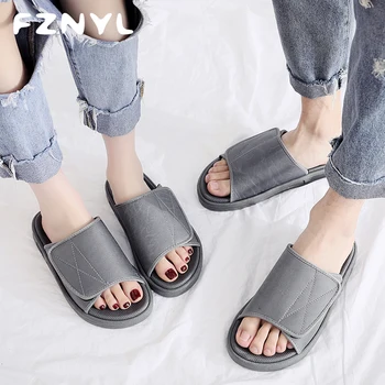 

FZNYL Summer Fashion Outdoor Casual Shoes Men Women 2020 New Comfortable Beach Sandals PVC Non-slip Male Sandal Big Size 46
