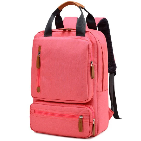 

New fashion solid color canvas blank backpack LBC29