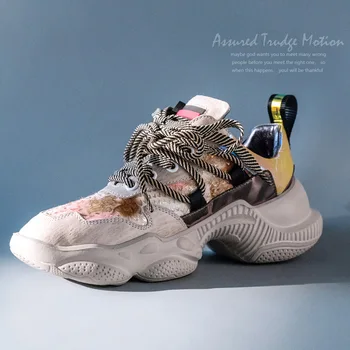 

Leather Genuine Casual Sneakers Women 2020 Platform Sneakers Women's Spring Shoes Fashion Wedge Shoes Woman Breathable