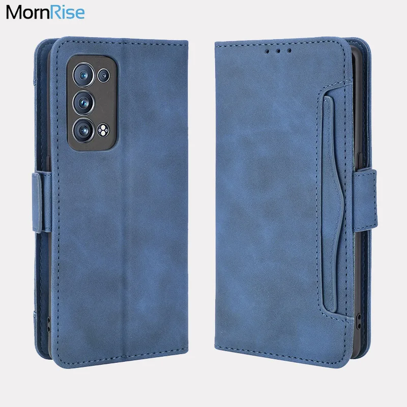 

For OPPO Reno 6 / 6 Pro / 6 Pro Plus 5G Wallet Case Magnetic Book Flip Cover Card Photo Holder Luxury Leather Fundas