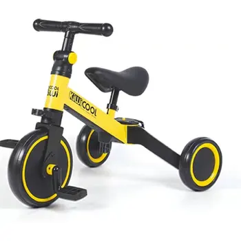 

Child High Carbon Steel Balance Car Bicycle Two In One Ride Slidable Damping Mute Tire Student Tricycle