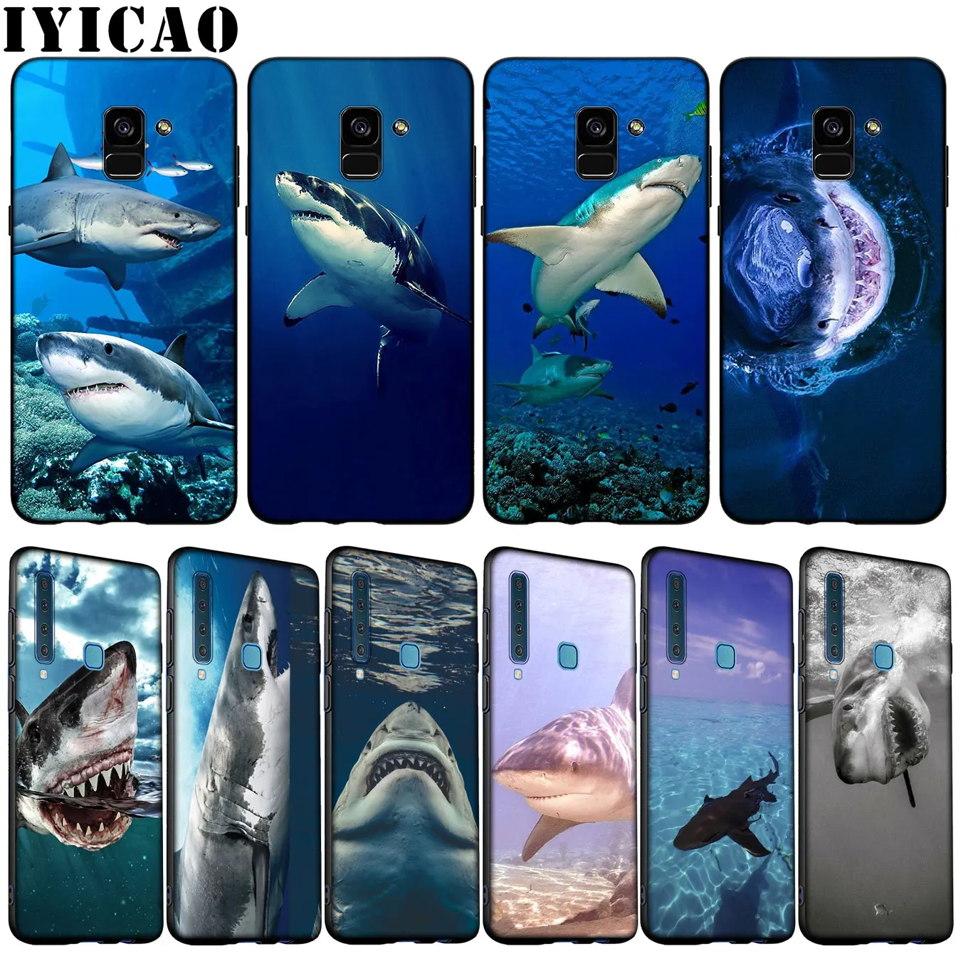 Мягкий чехол Killer in the ocean Shark для Samsung Galaxy A51 A71 A81 A91 A41 A21 A11 A01 A2 Core J8 J7 J4 J6 Plus Prime 2018 |