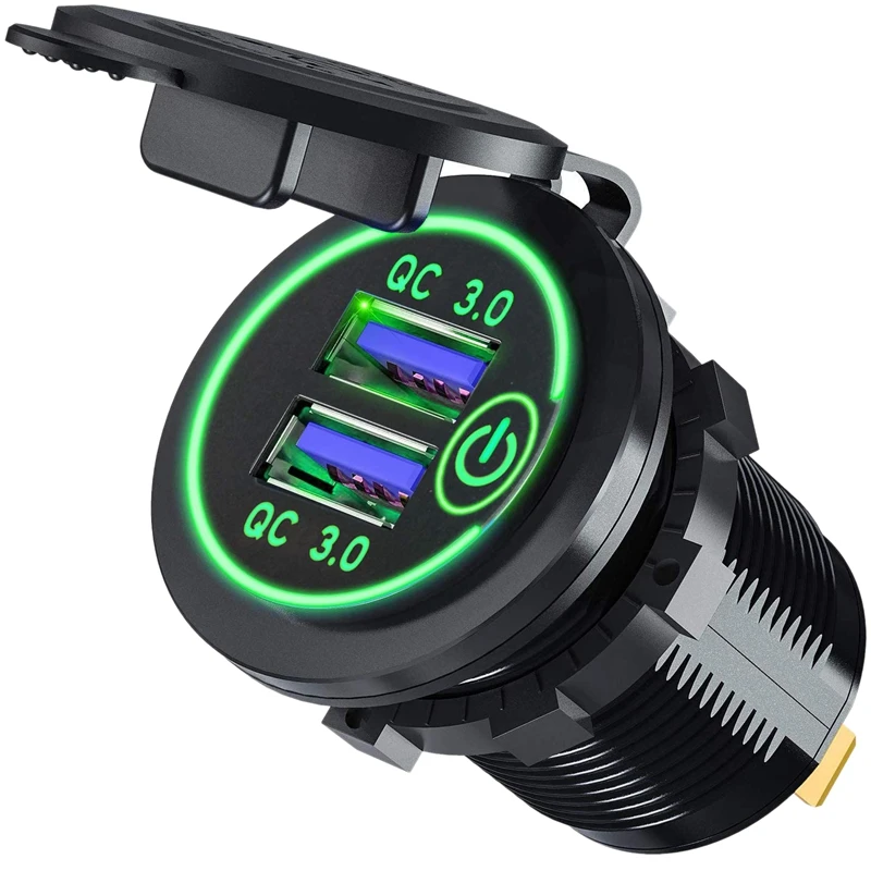 Автомобильное зарядное устройство Quick Charge 3 0 с двумя usb-портами 12 в 36 Вт USB быстрое