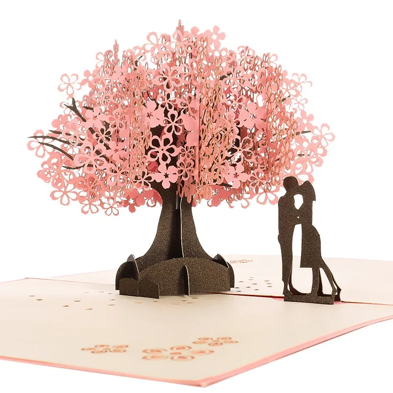  Love 3D Pop UP Cards Valentines Day Gift Postcard with Envelope Stickers Wedding Invitation Greetin - 4.00051E+12