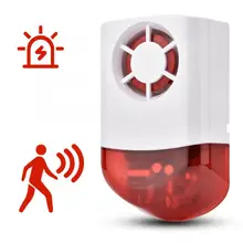 Умная Беспроводная Acousto-оптическая система охранной сигнализации наружная сирена новая