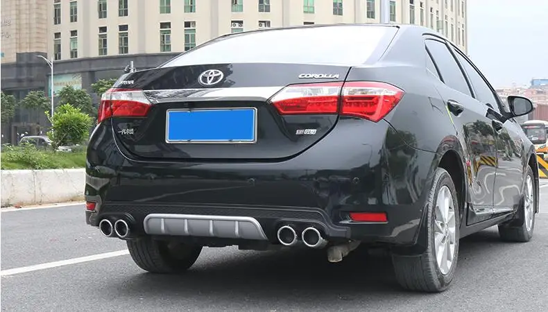 Для Corolla задний спойлер ABS задний бампер диффузор защитные бамперы для 14 st Corolla Body набор бампер задний спойлер