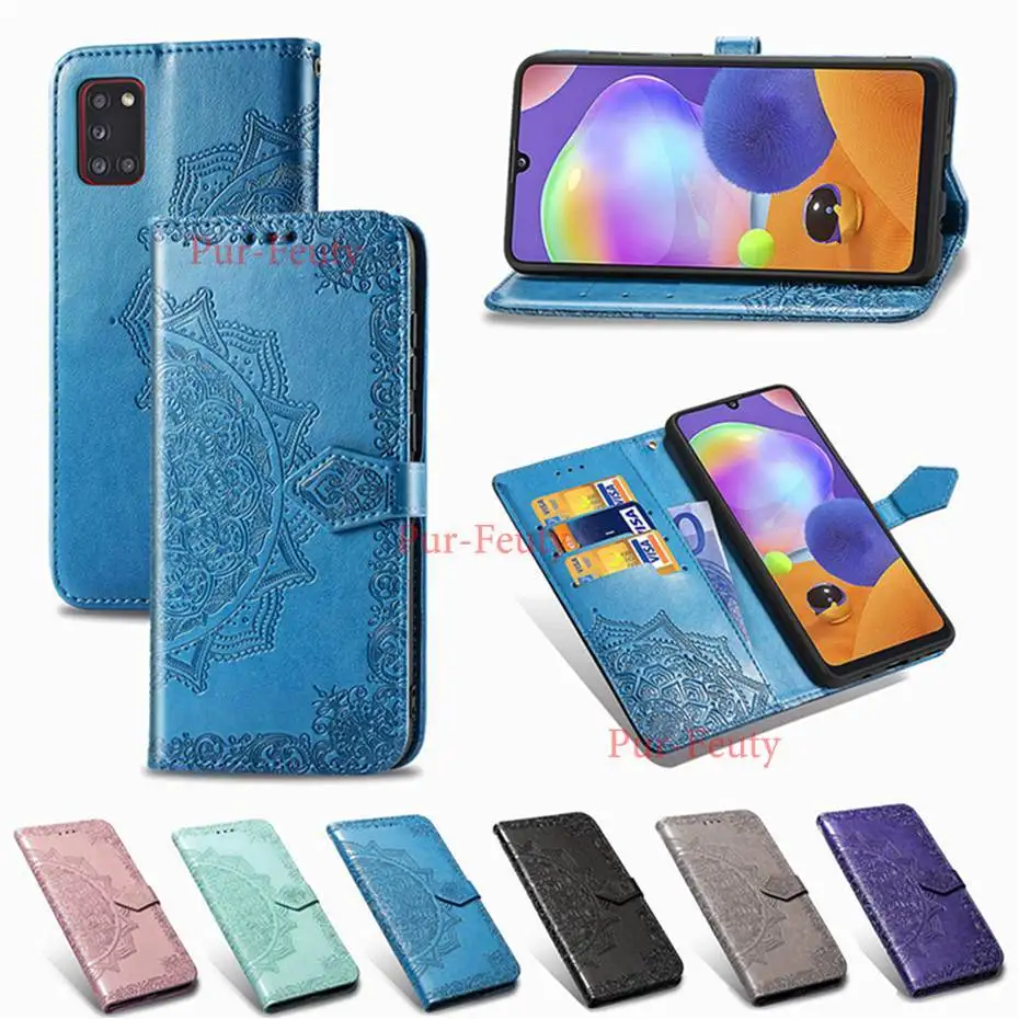 Чехол книжка для Samsung Galaxy A31 Модный чехол из искусственной кожи A315F кошелек с
