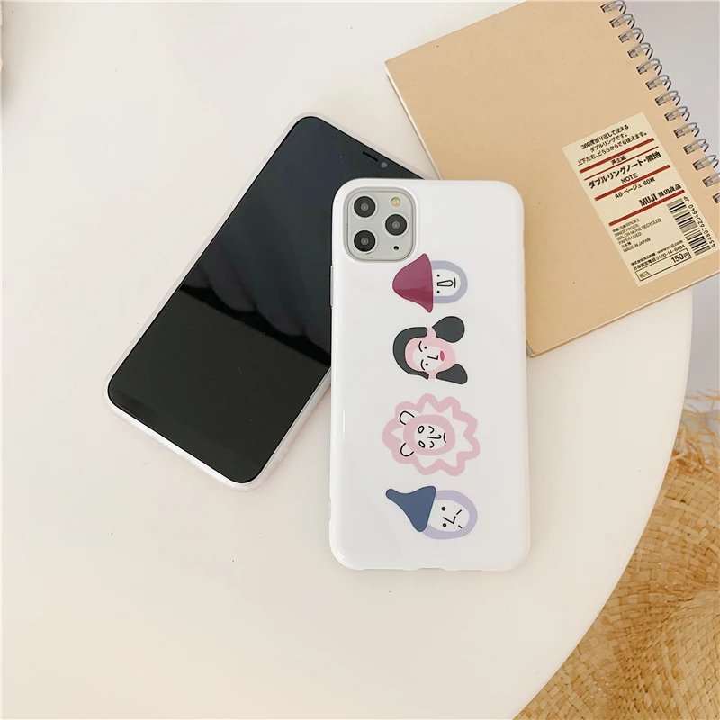 Чехол с изображением мультяшной девушки с буквенным принтом для iphone 11 11Pro Max XS Max X XR 6 7 8 Plus, чехол для телефона, задняя крышка, Капа со складным кольцом