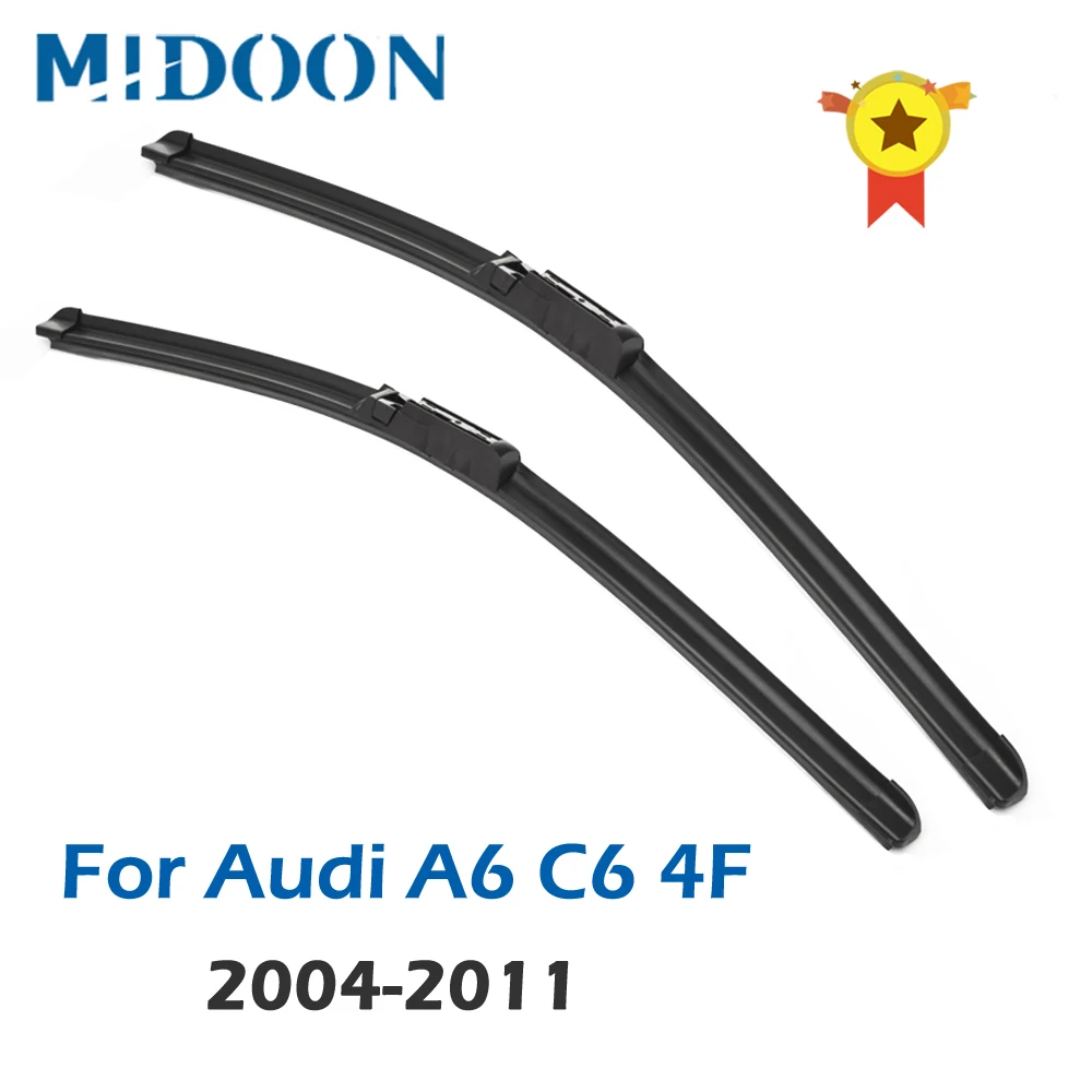Midoon Winscreen Lhd Front Wiper Blades For Audi A6 C6 4f 20042011 S6