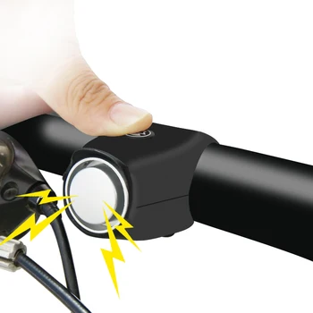 

Bicycle Electronic Bell 110dB Rainproof Horn MBT Mountain Bike Riding Equipment Portable Silicone Road Cycling Handlebar Bells