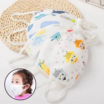 

4 Layers Children Masks Cartoon Cotton Mask Breathable Dust Masks for Kids PM2.5 Dustproof Anti Bacteria Haze Protective Masks