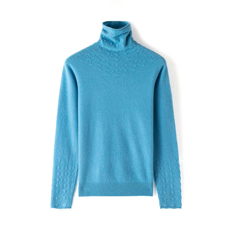 

Женский базовый кашемировый свитер, джемпер из 100% овечьей шерсти с высоким воротником и длинным рукавом, облегающая трикотажная одежда из чистой шерсти, пуловеры, новинка 2021