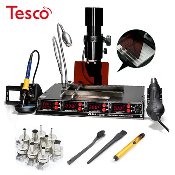 

YIHUA1000B Infrared BGA Rework Station SMD Hot Air Gun 75W Import Iron Soldering Station Repair Tools